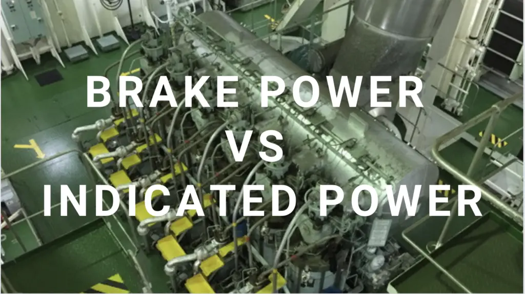 Brake Power vs Indicated Power