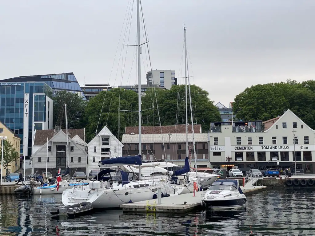 Boats in Stavanger harbor