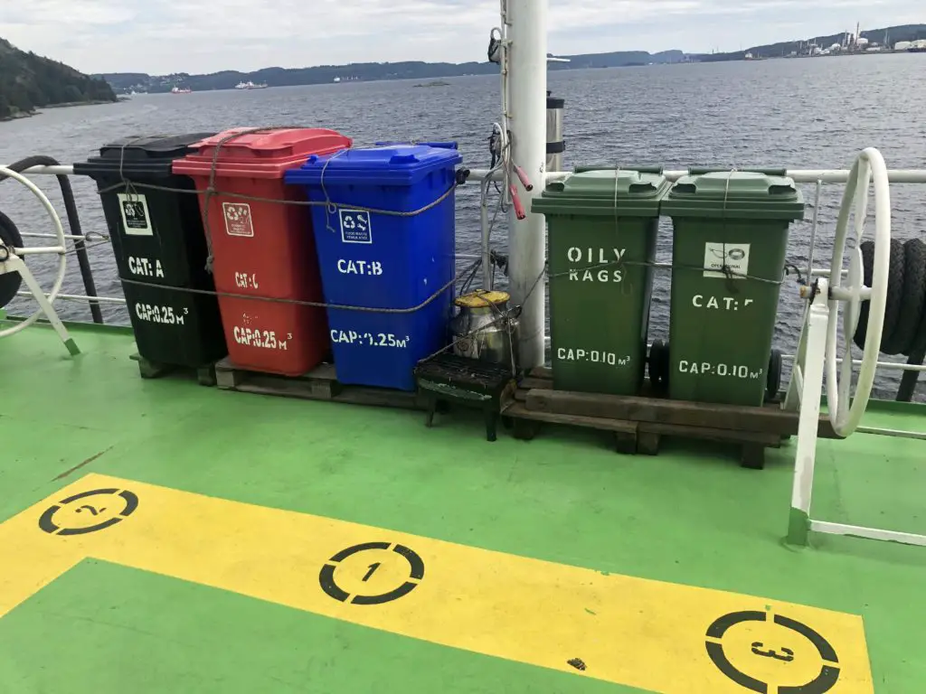 Garbage management and sorting on ship